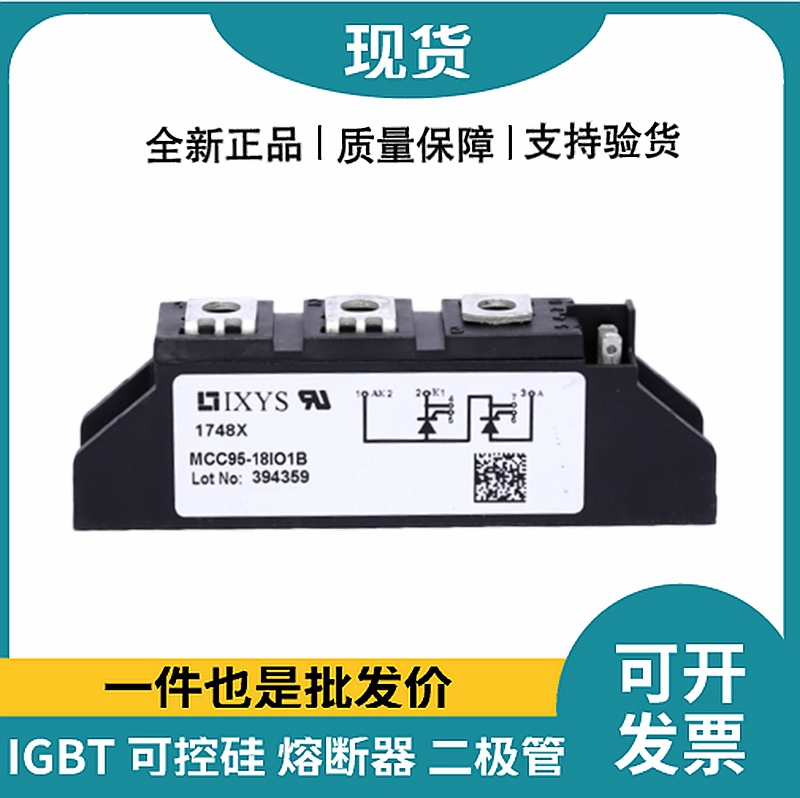 艾赛斯IXYS 功率晶闸管可控硅模块 MCC95-18IO1B