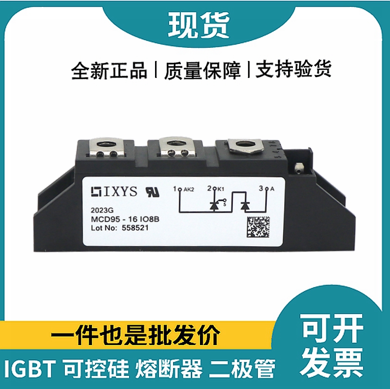 艾赛斯IXYS 功率晶闸管可控硅模块 MCD95-16IO8B