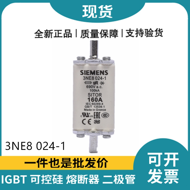西门子Siemens低压熔断器 3NE8024-1 快速熔断器
