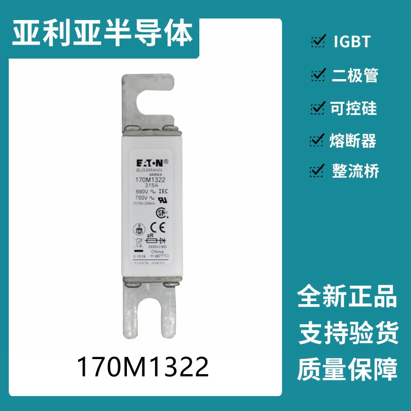 巴斯曼BUSSMANN低压快速熔断器 170M1322