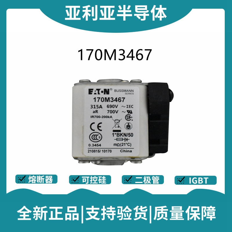 巴斯曼BUSSMANN低压快速熔断器 170M3467